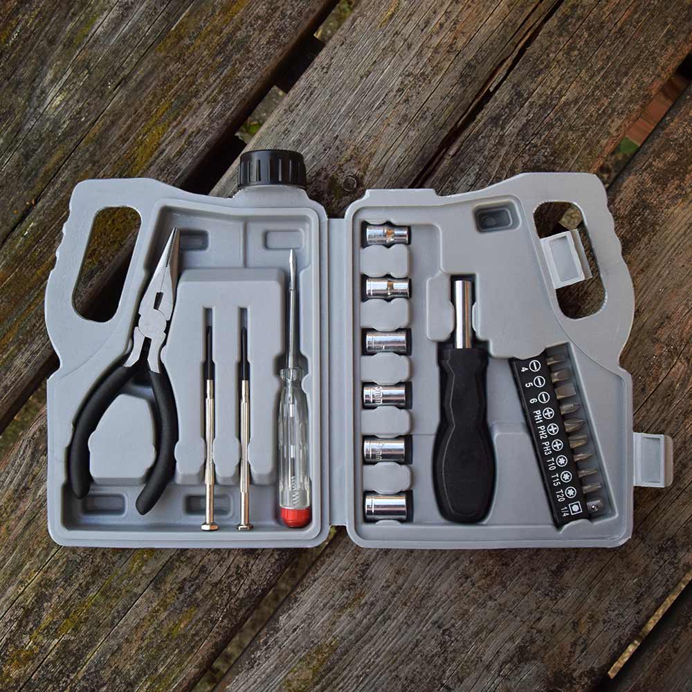 Mini narzędzia w walizce - kanister Toolbox