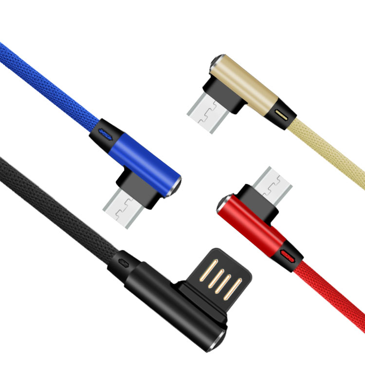 kabel micro USB o konstrukcji 90