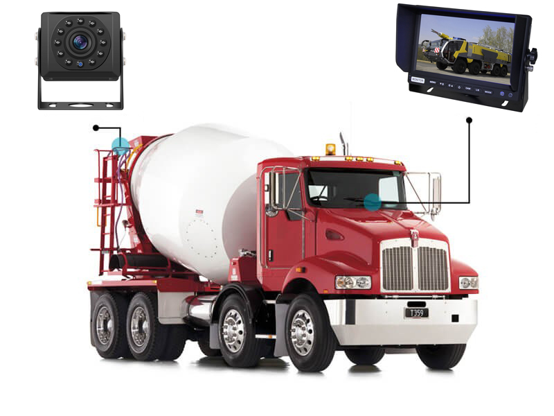 system kamer parkowania i cofania dla samochodów ciężarowych