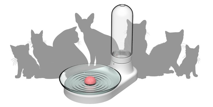 zbiornik na wodę dla kota - taca automatyczna