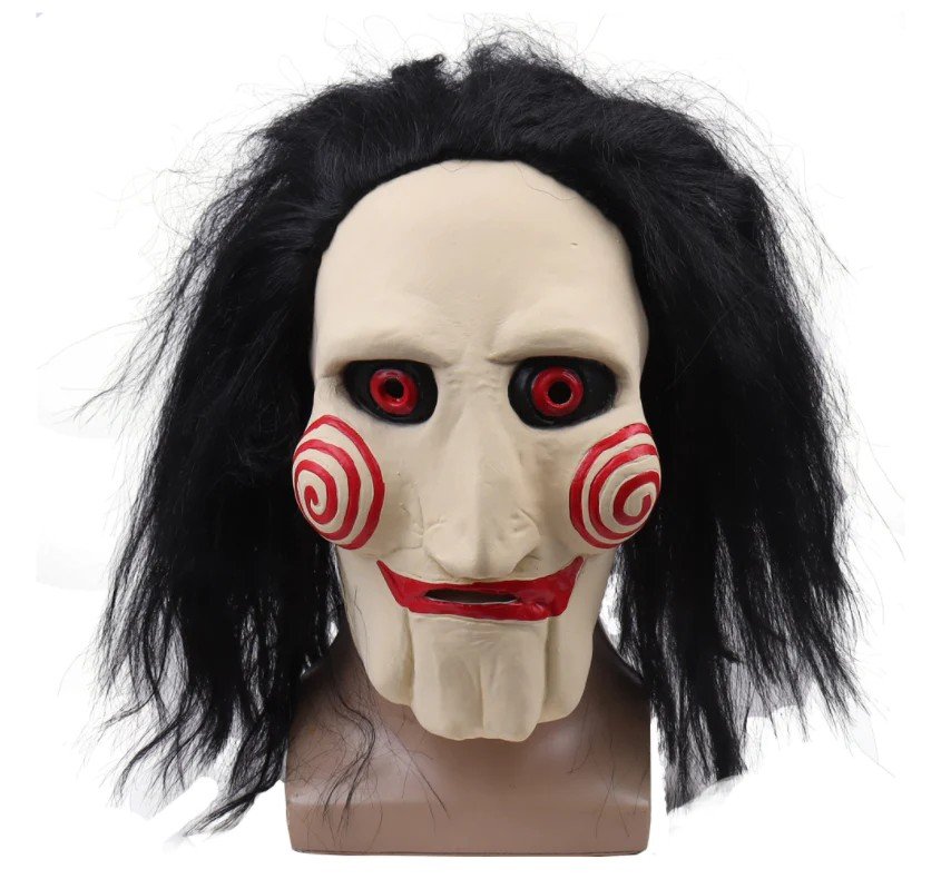 Układanka z przerażającą maską na twarz na Halloween