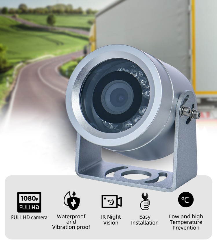 Okrągła kamera Full HD do samochodów dostawczych, dostawczych