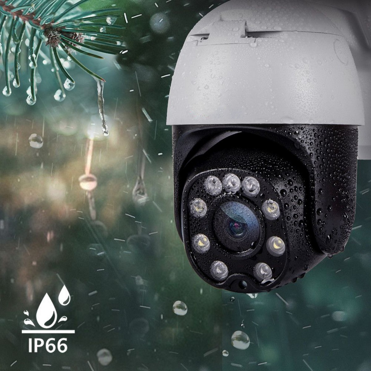 Obrotowa kamera obrotowo-uchylna IP66 wodoodporna