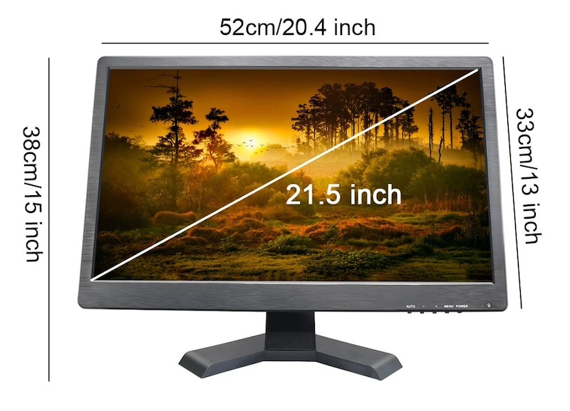 Monitor LCD LED vesa 21 cali do kamer z bnc