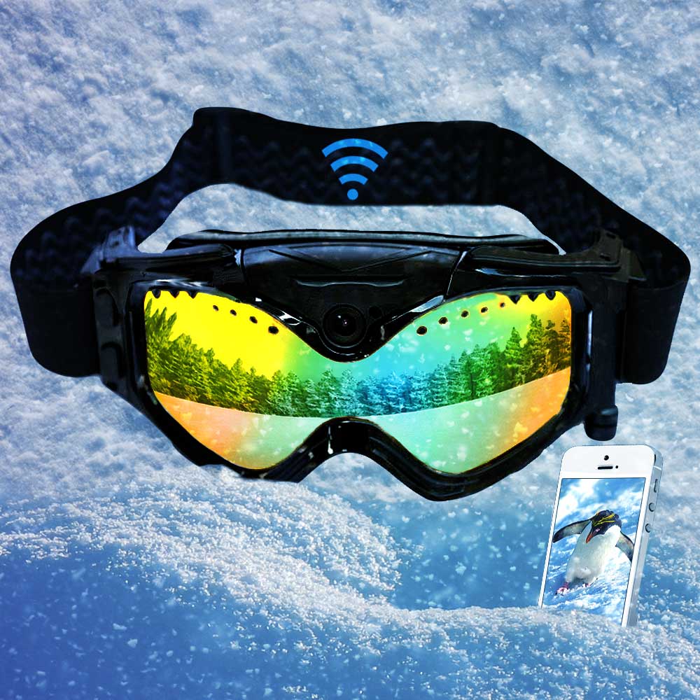 gogle narciarskie wifi kamera full hd