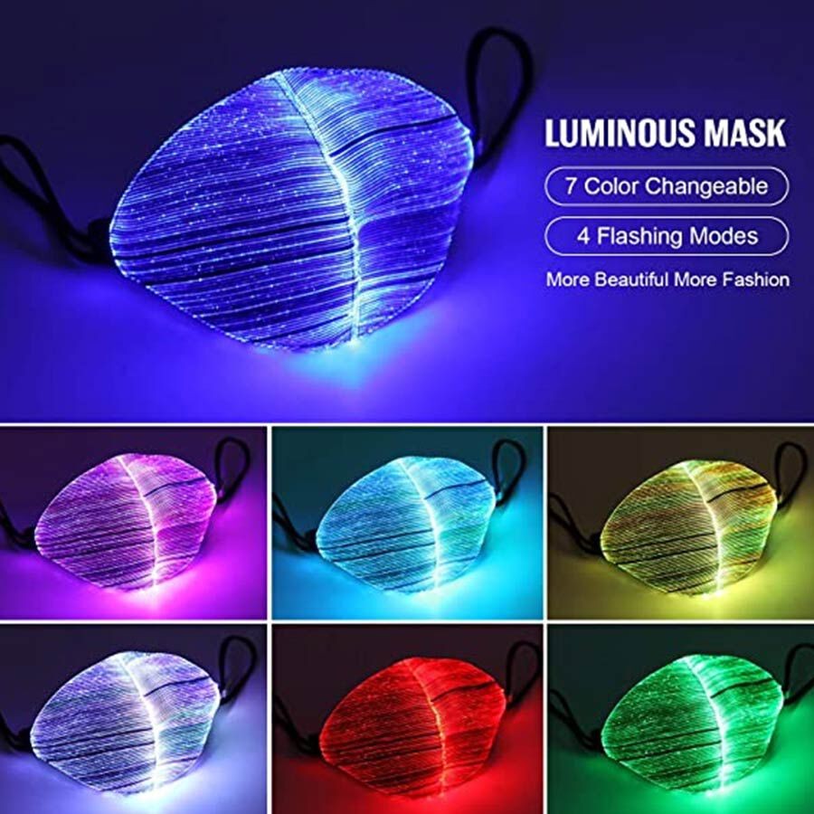 Rozświetlająca maska ochronna LED