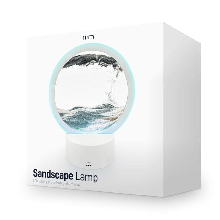 Lampa artystyczna Sand – lampa stołowa Sands of Time – podświetlenie LED w kolorze RGB