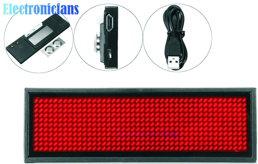 Identyfikator LED Bluetooth