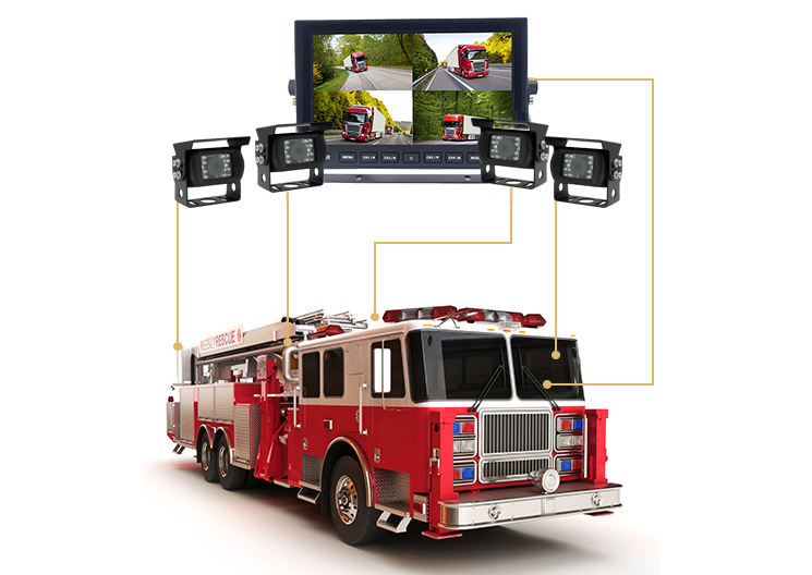 kamera cofania wozu strażackiego
