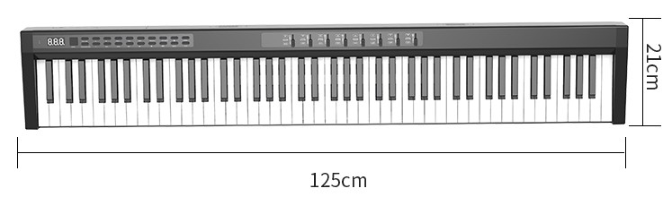 Klawiatura elektroniczna (fortepian) 125 cm
