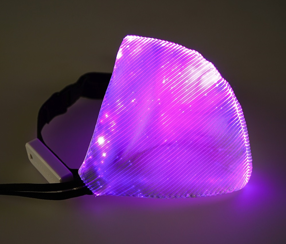 Maska LED fioletowa