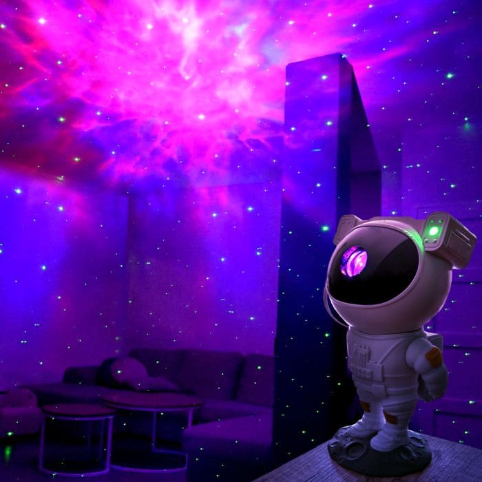 kosmonauta projektor ścienny nocne niebo galaktyka