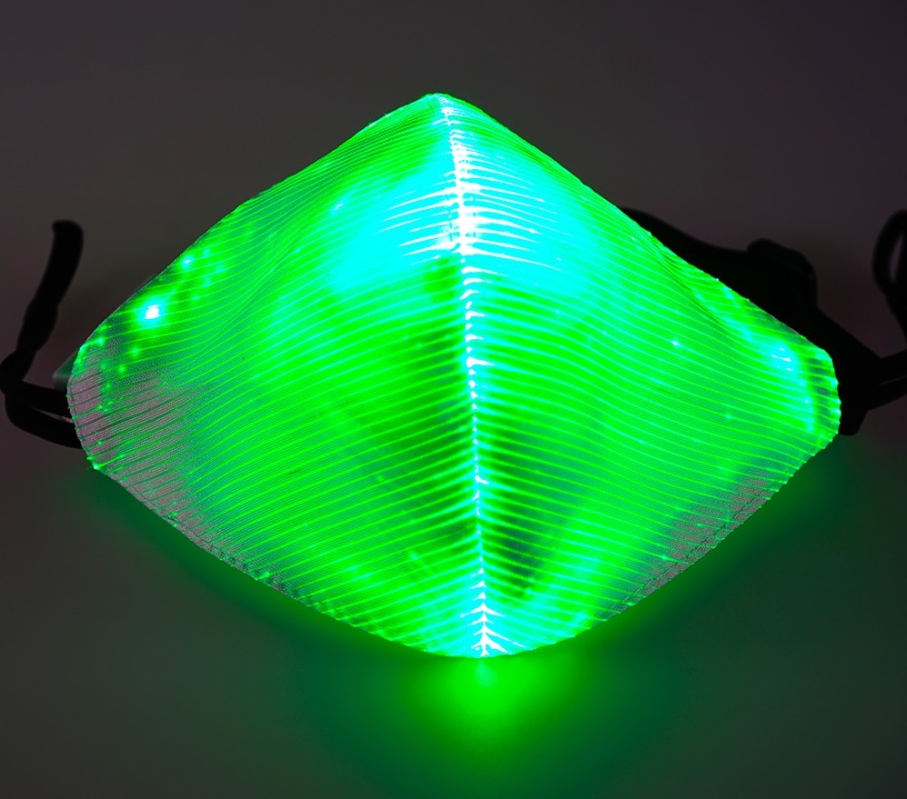 Zielona maska ​​LED