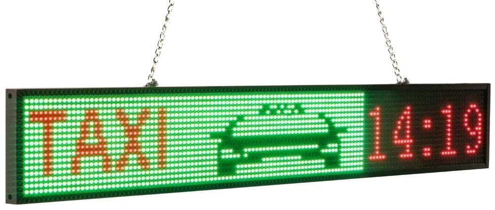kolorowy wyświetlacz panelu samochodowego dla taksówki