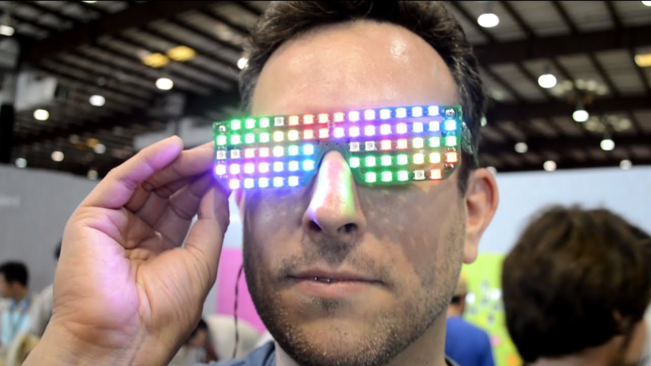 Okulary LED RGB
