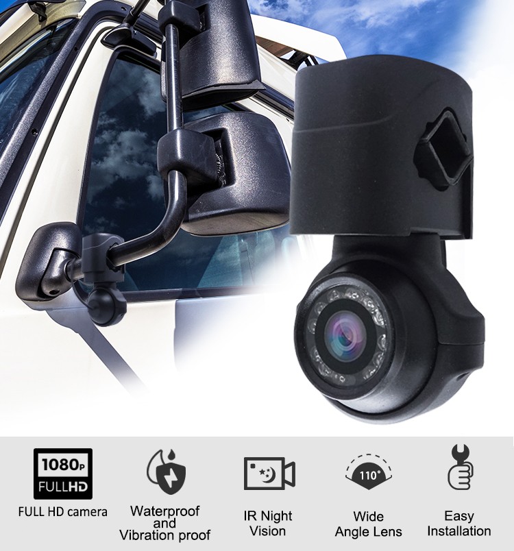 kamera wewnętrzna i zewnętrzna z noktowizorem 12 LED IR + IP69K + obiektyw f3,6mm