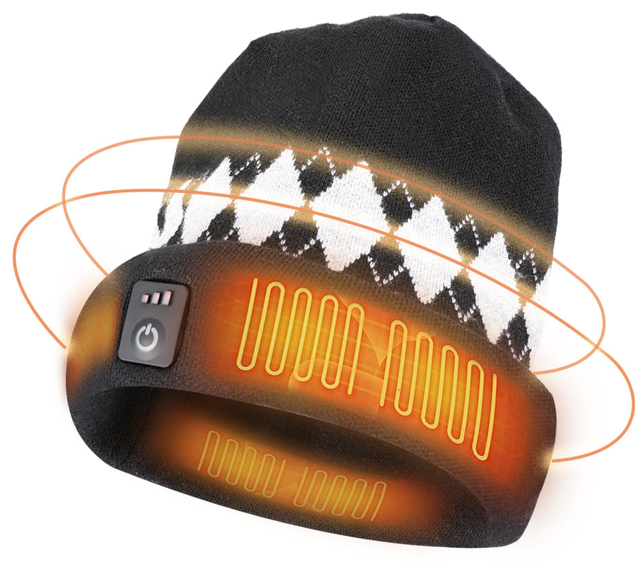 inteligentna podgrzewana czapka bawełniana elektryczna na zimę