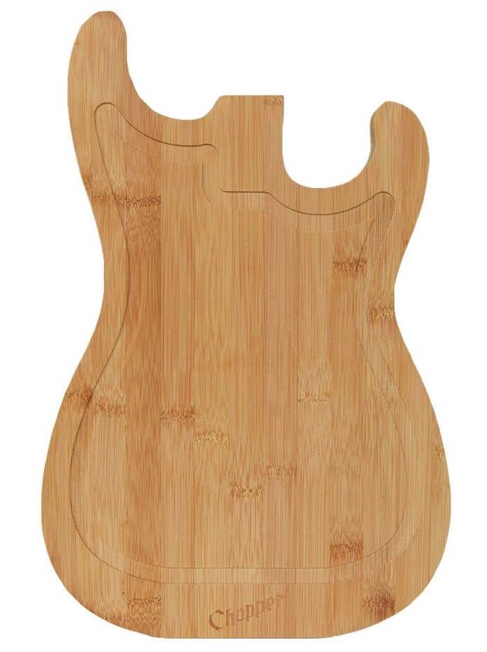 Drewniana deska do krojenia w kształcie gitary