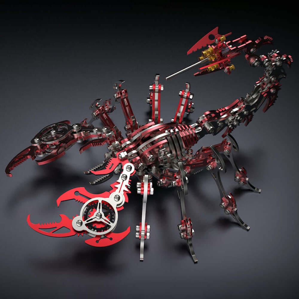 Puzzle 3D skorpion Unikalne puzzle 3D wykonane z metalowych puzzli