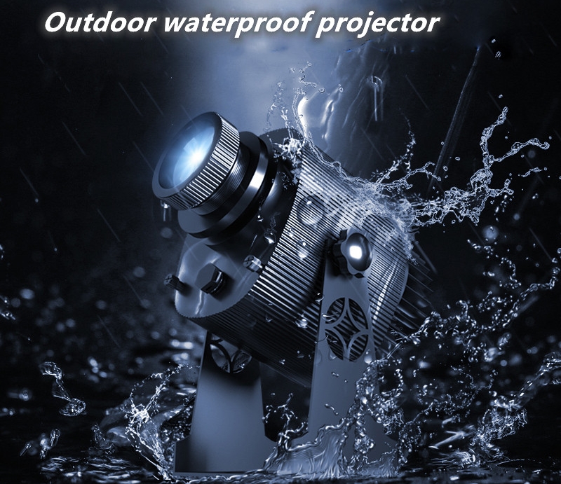 wodoodporny projektor gobo - dostosuj projekcję swojego logo