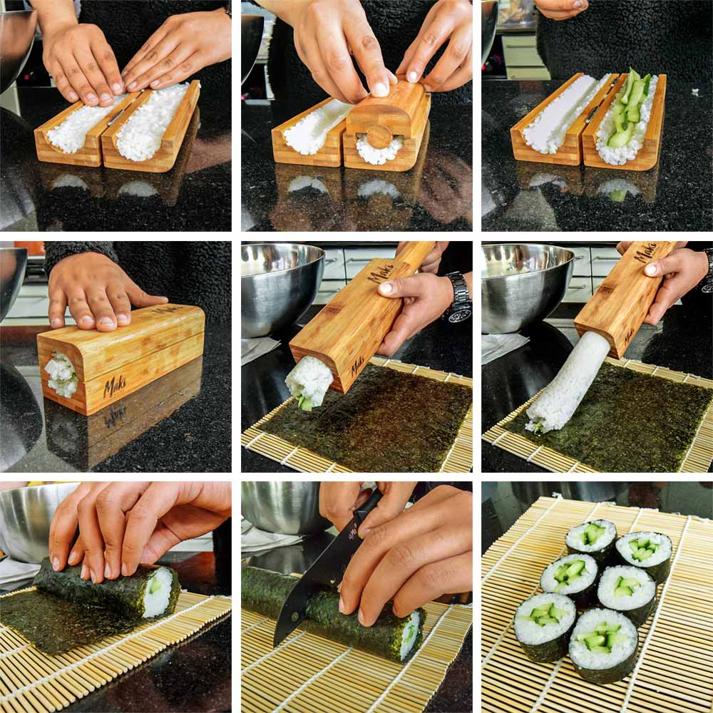 zestaw do robienia sushi - robienie zestawu jak prezent