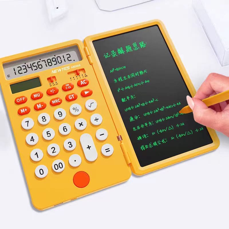 kalkulator solarny i kasowalny tablet LCD