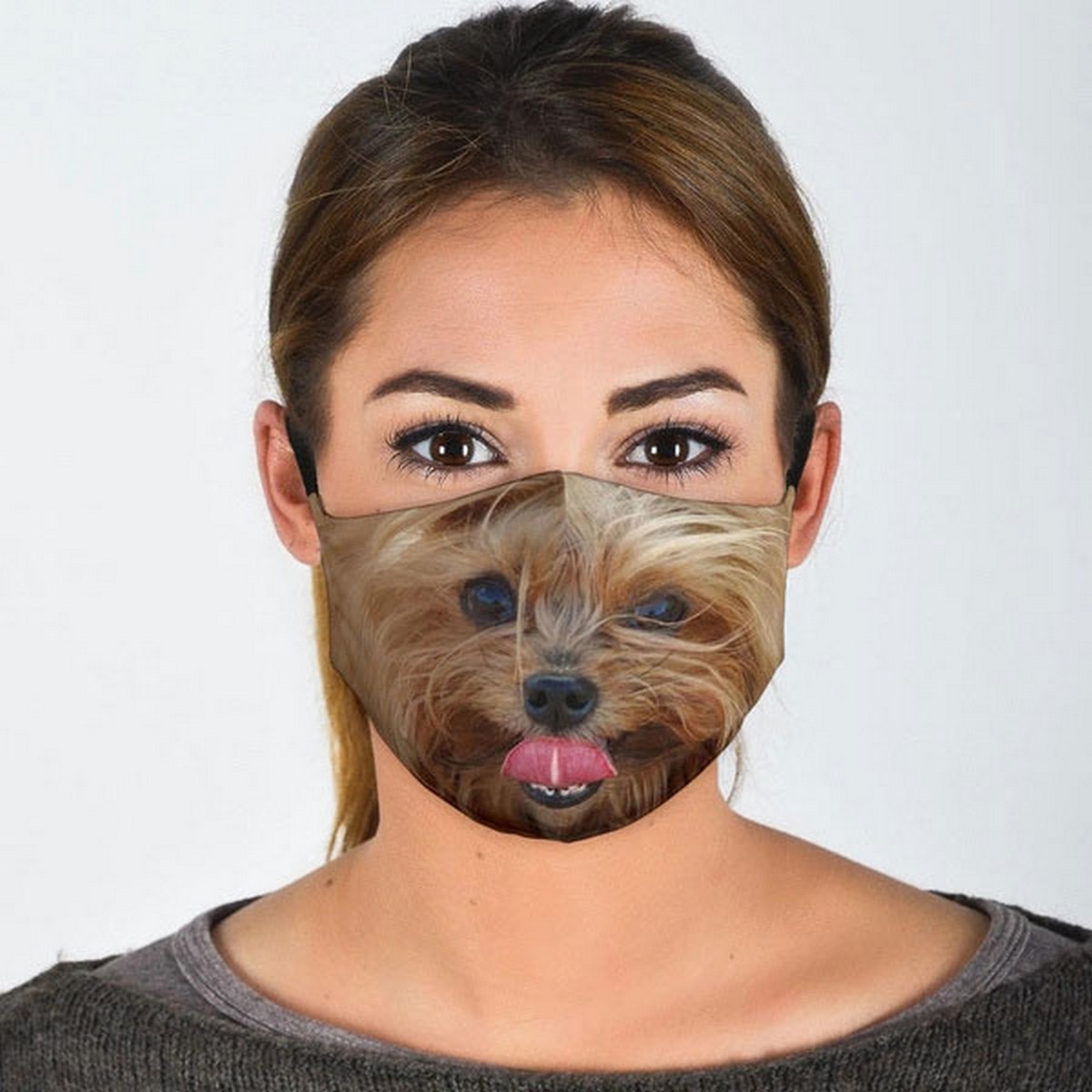 maska na twarz yorkshire terrier