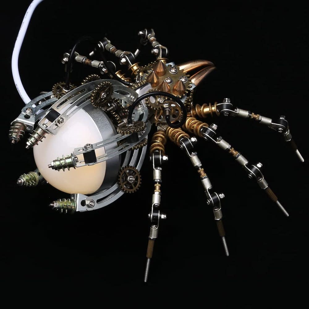 metalowe puzzle 3D pająk