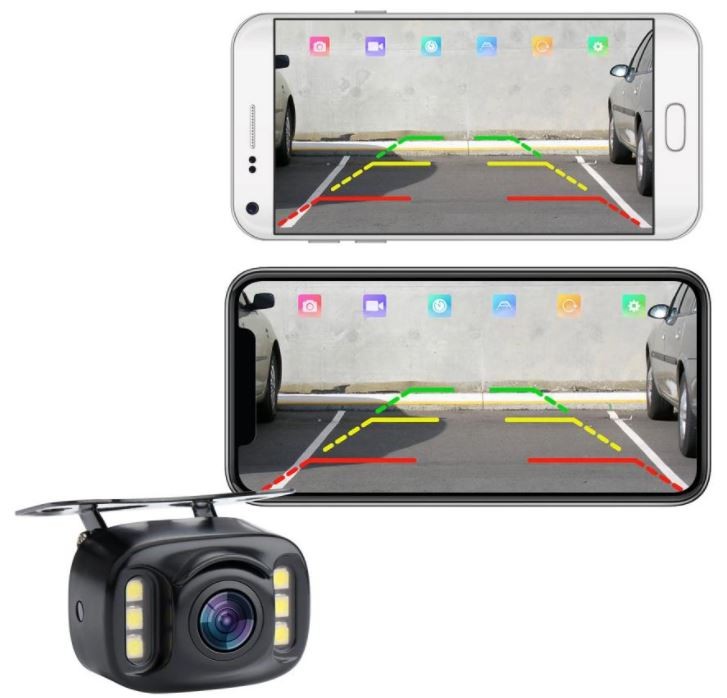 tylna kamera w telefonie komórkowym do samochodu