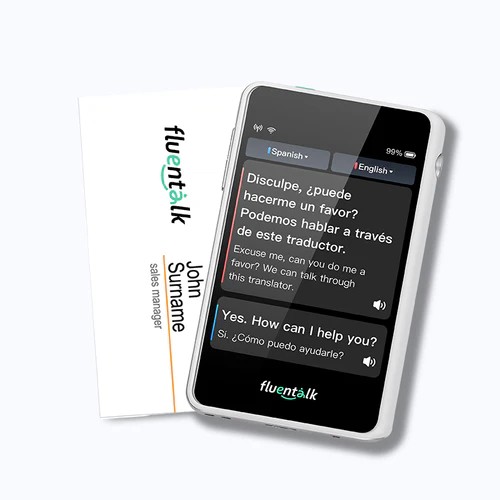 Fluentalk T1 mini - rozmiar karty Visa z ekranem HD 2,8".