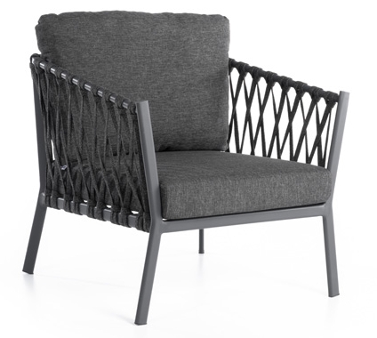 aluminiowe krzesło rattanowe do ogrodu