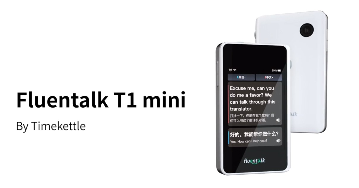 Fluentalk T1 mini Timekettle - przenośny tłumacz podróżniczy