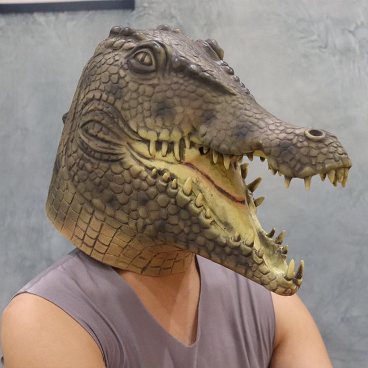 aligator maska na halloween maski na twarz krokodyla