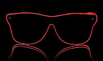 czerwone okulary