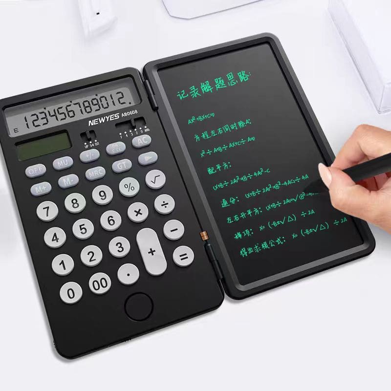 Kalkulator z panelem LCD jako notatnik