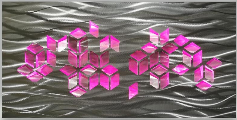 3d metalowe malowanie aluminium z podświetleniem led