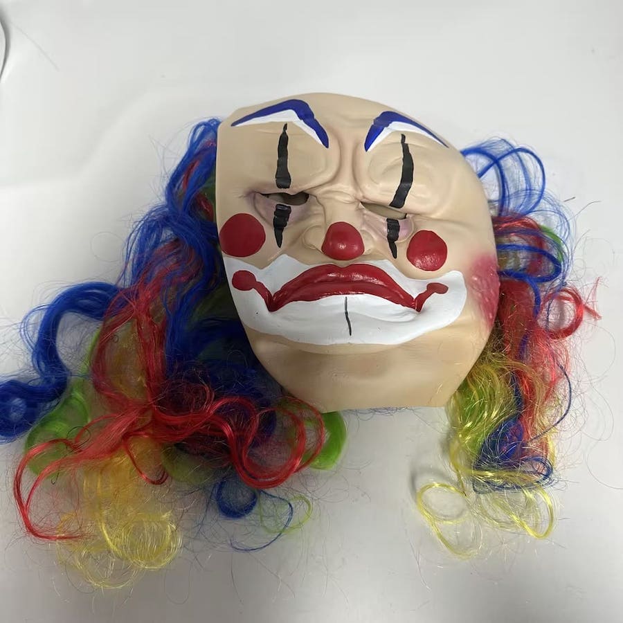 maska klauna dla dorosłych na karnawał