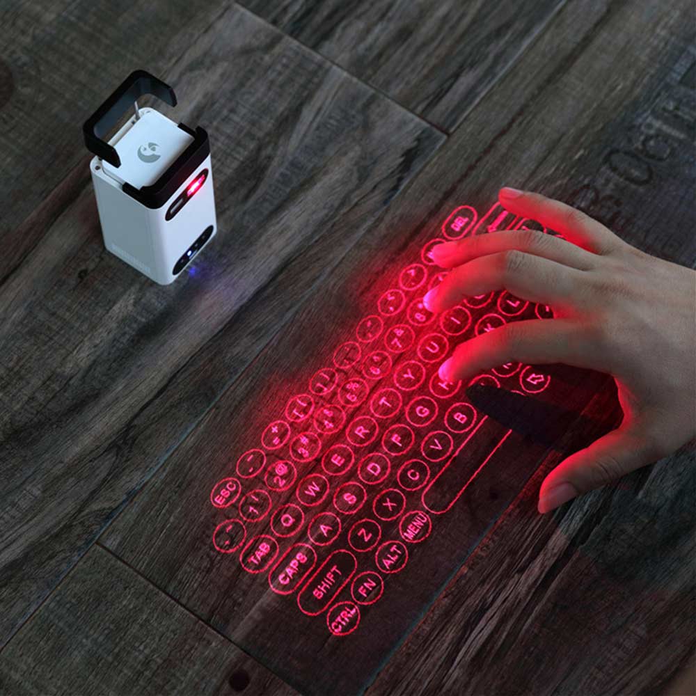 Hologramowa wirtualna projekcja laserowa klawiatury