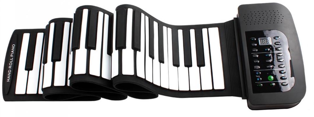 przenośne pianino z klawiaturą