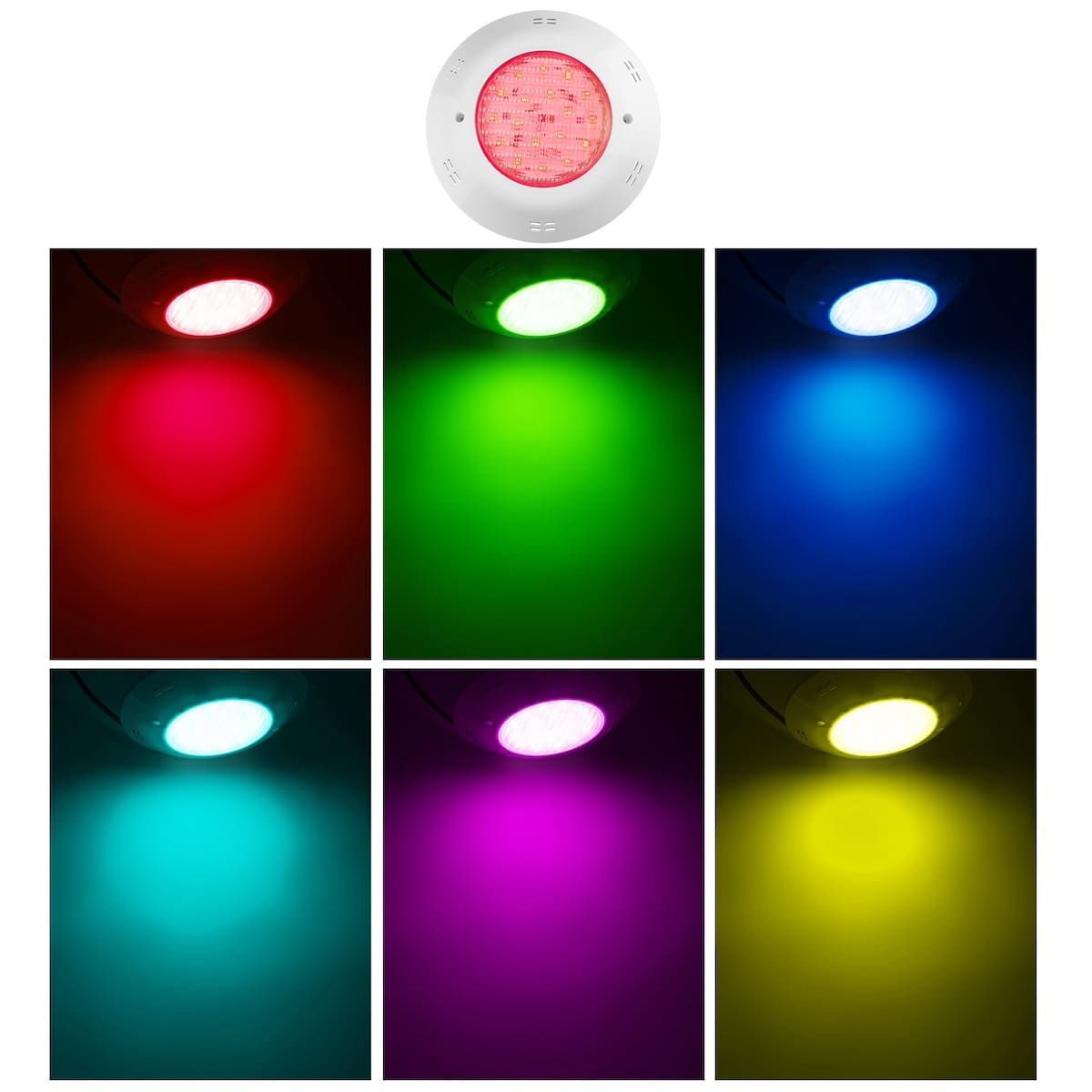 wodoodporne światło LED do basenu, kolorowe oświetlenie basenu RGB