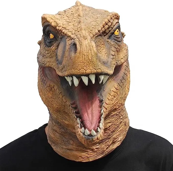 Maska Dino - twarz maski z Parku Jurajskiego (maska na głowę)
