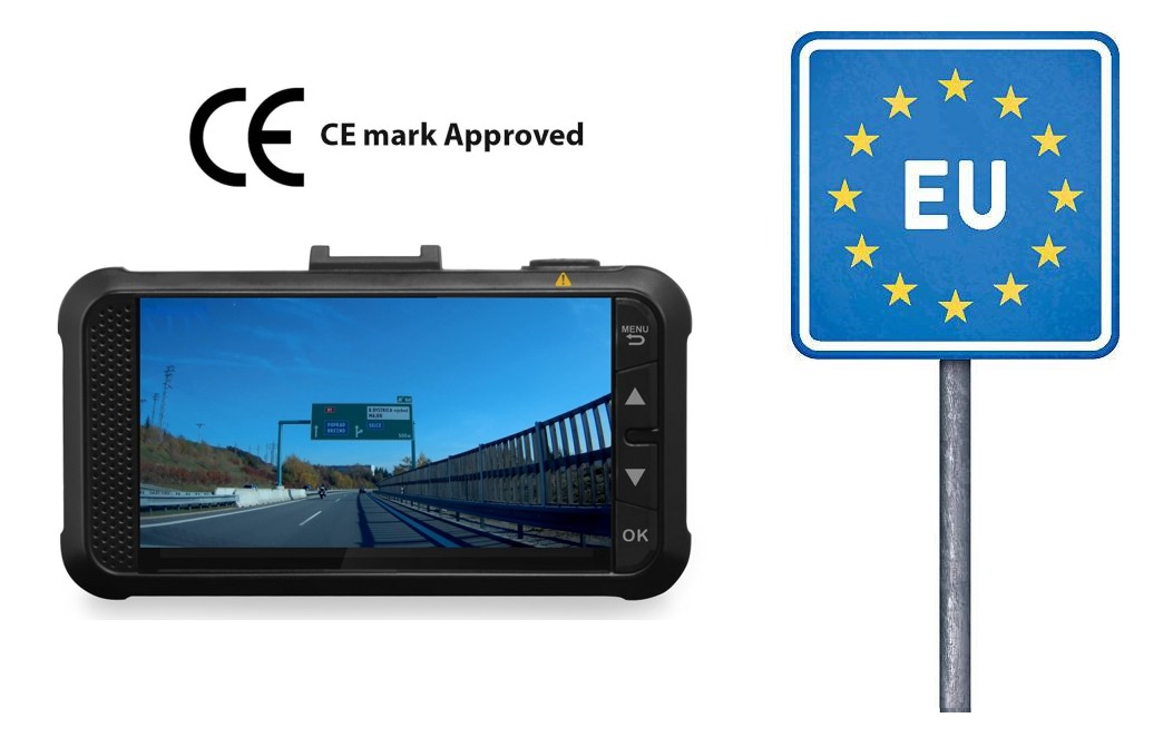 certyfikowana kamera samochodowa dashcam dod gs980d w eu