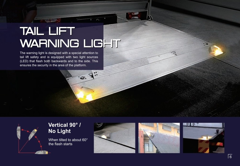 Lampa sygnalizacyjna LED LED windy załadowczej do platformy samochodowej - van, ciężarówka