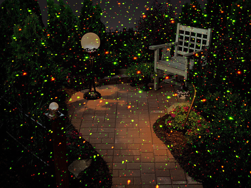 Kolorowy laserowy projektor świąteczny do projekcji domowych